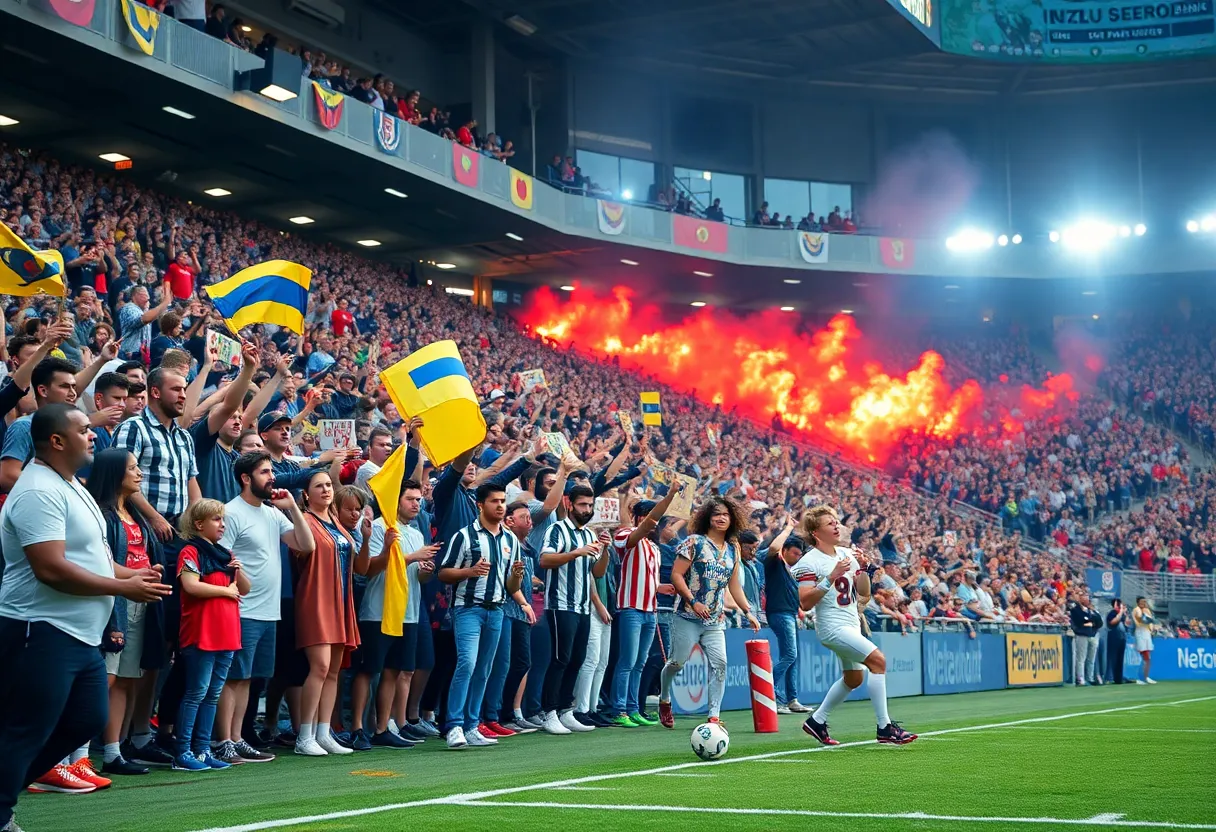 Texas A&M football players celebrating after scoring during the game against UTSA