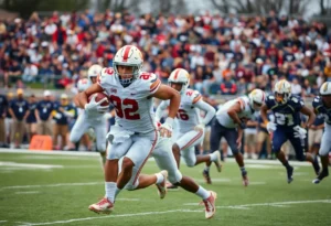 Texas A&M Aggies playing against Auburn Tigers in a college football game.