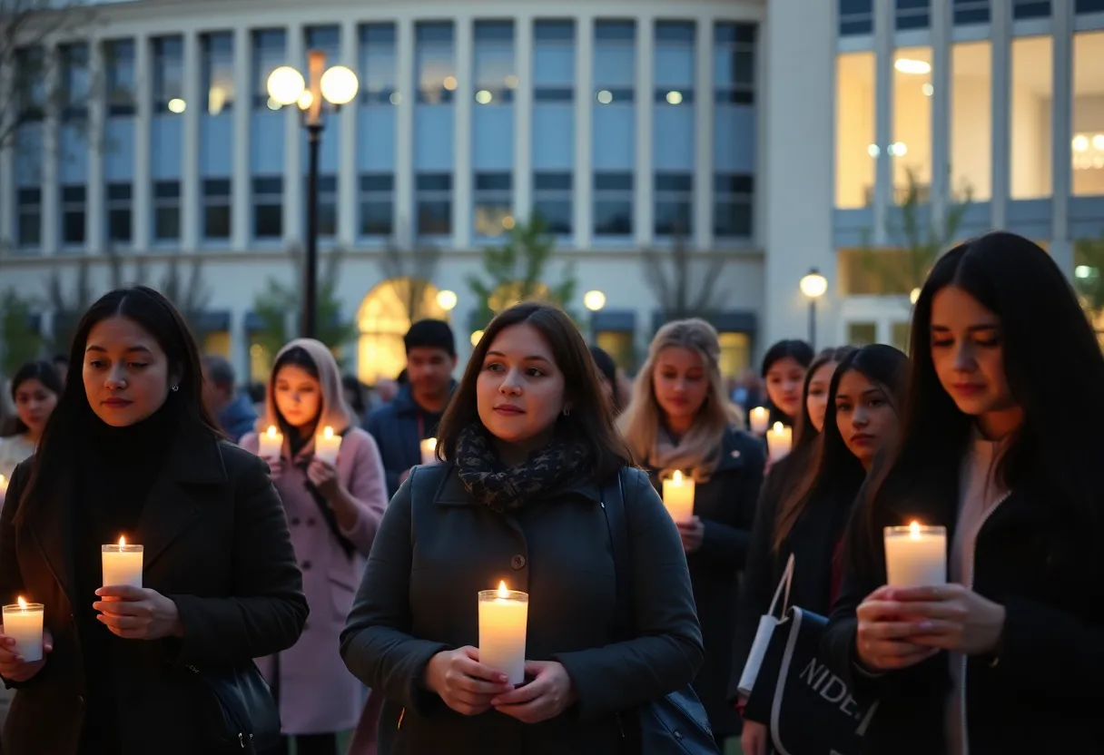 Candlelight vigil in remembrance of Charlie Kirk at Texas A&M University