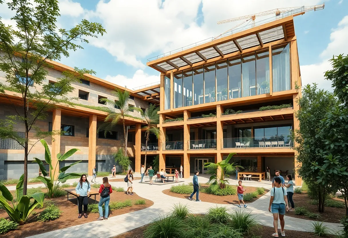 Aplin Center construction at Texas A&M University