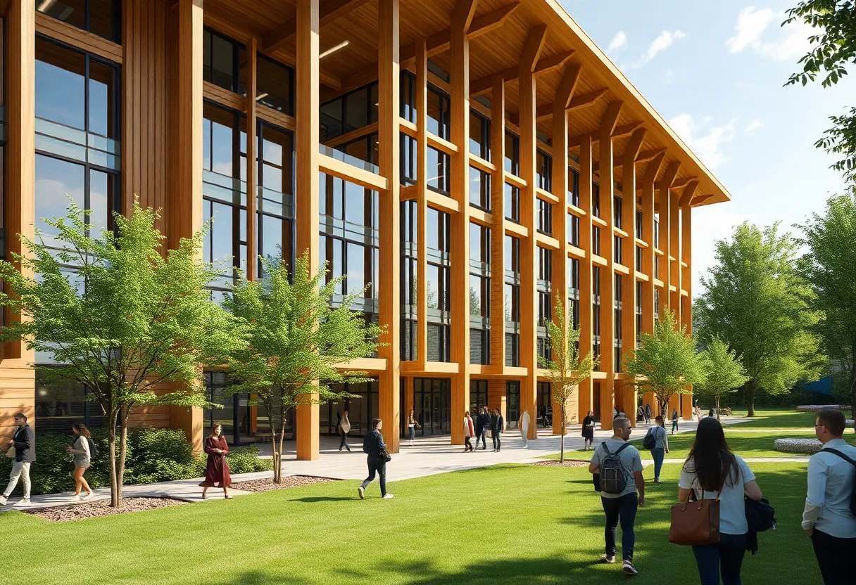 Rendering of the Aplin Center at Texas A&M University