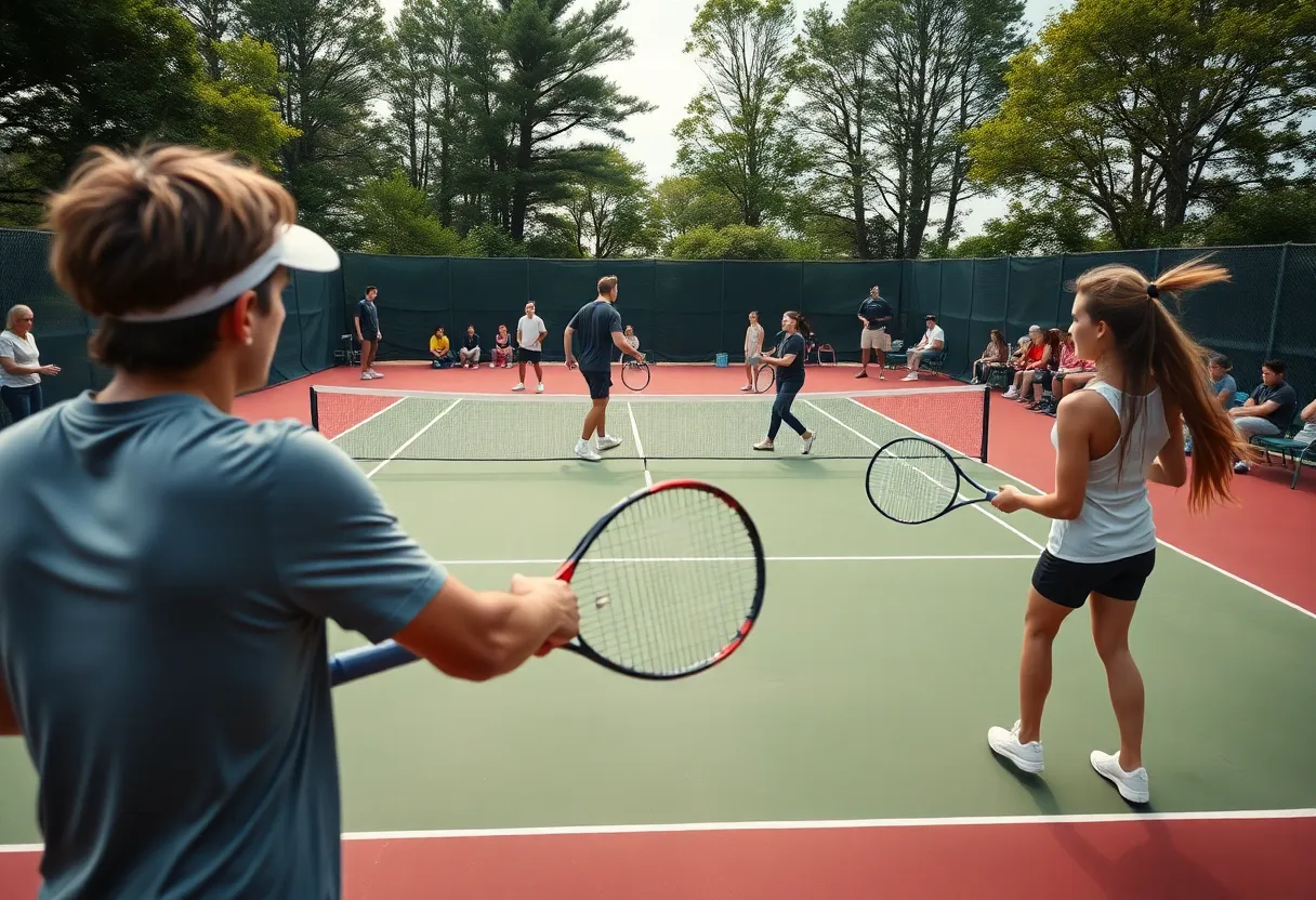Baylor men's tennis team competing at the ITA Texas Regional Championships