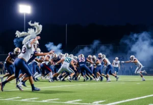 Mississippi State Bulldogs playing against Texas A&M Aggies in a college football game.