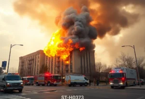 Firefighters responding to a blaze at Rodeway Inn in College Station