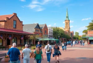 Tourist-friendly environment in College Station with cultural landmarks