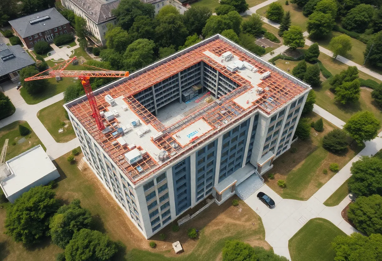 Construction site of the CORE building at Texas A&M University-Central Texas