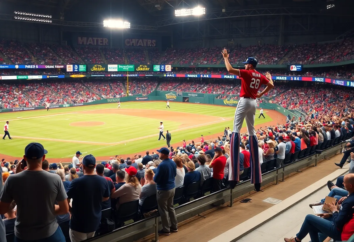 Crowd enjoying a Savannah Bananas baseball game in a large stadium