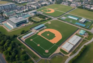 Proposed Southern Roots Baseball Complex with baseball and softball fields
