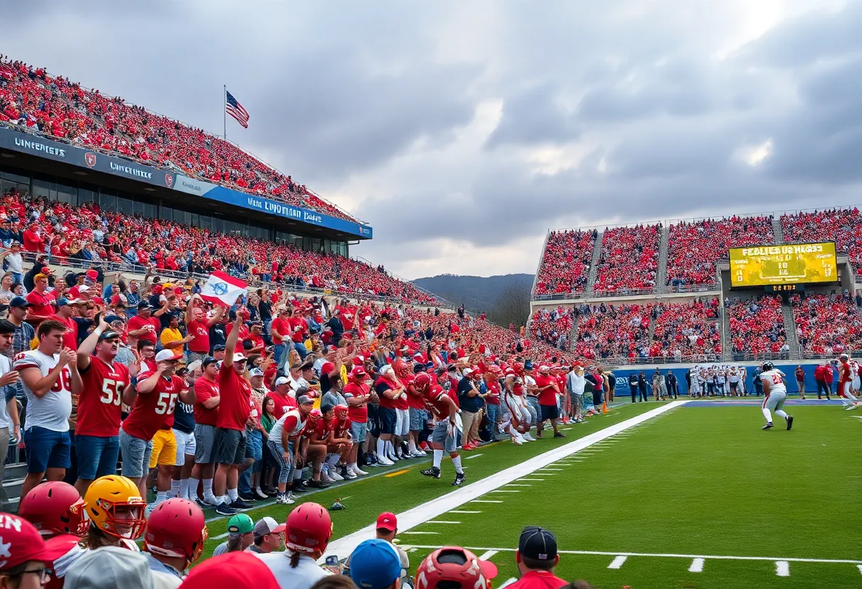 Texas A&M Aggies competing in a football game