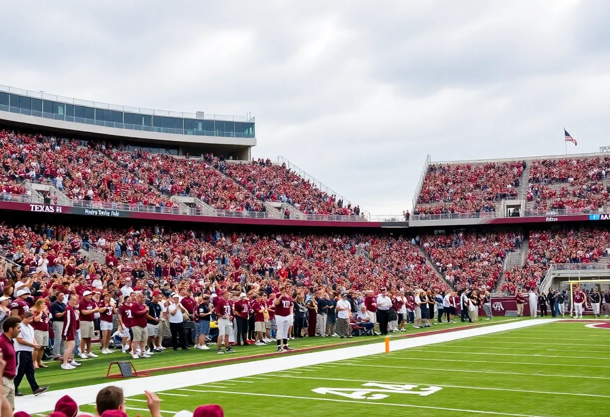 Crowd at Kyle Field during Texas A&M football game