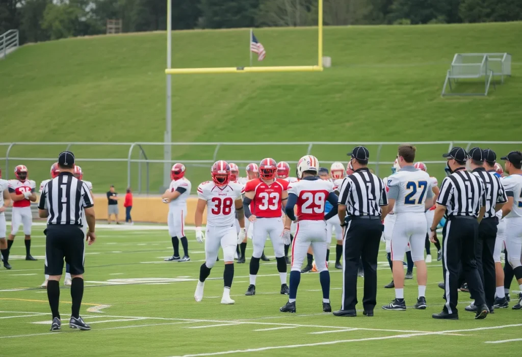 Football game scene at Texas A&M University