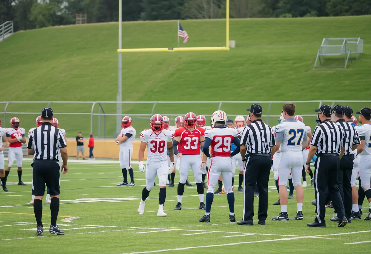Football game scene at Texas A&M University