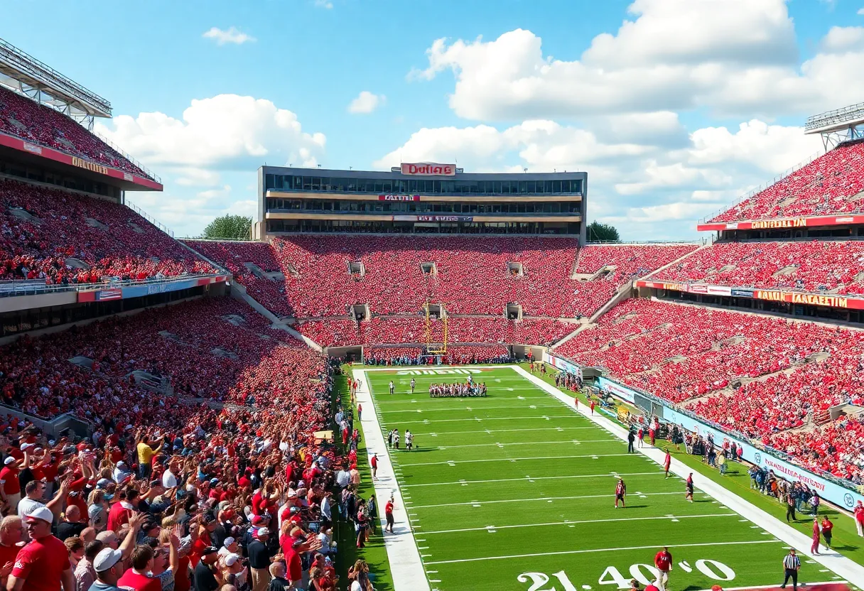 Crowd cheering during Texas A&M vs Florida game at Kyle Field