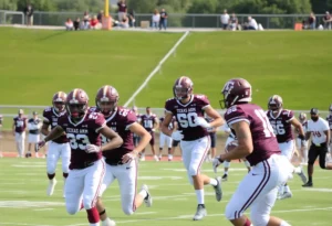 Texas A&M Aggies players during the game against Mississippi State